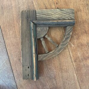 Antique Reclaimed Wood Architectural Salvage Spindle Corbel Bracket